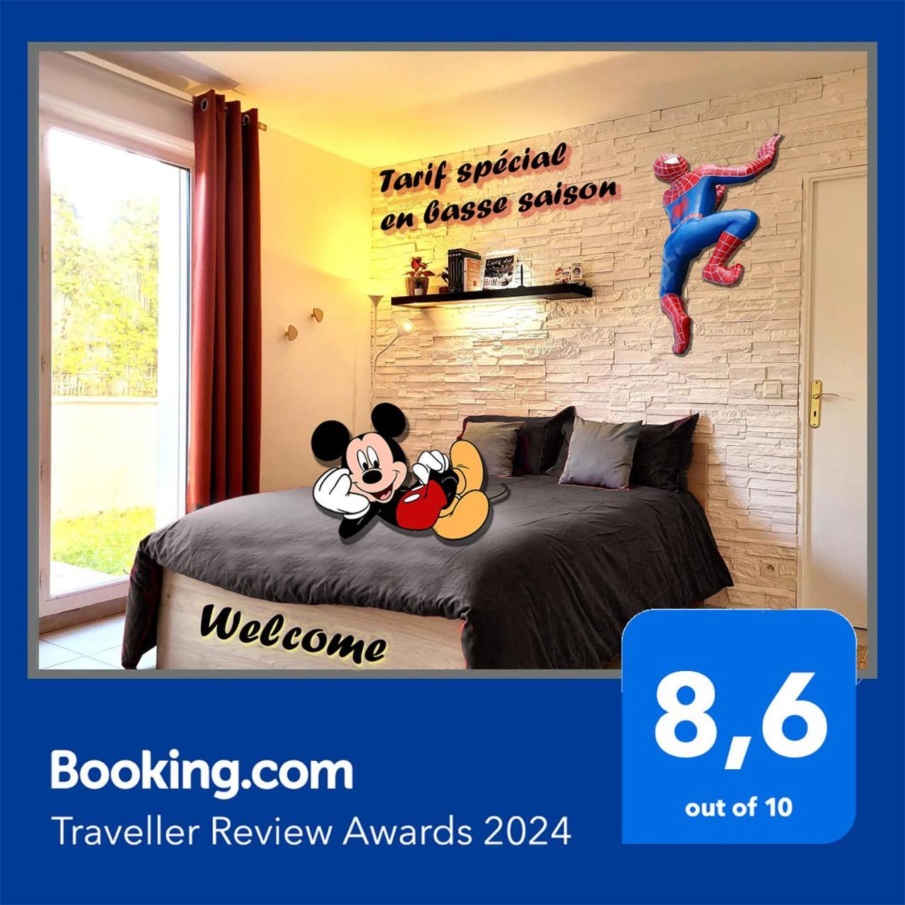 Appartement Avec Salle De Jeux Privee,10Min De Disney Transport En Commun 6 Couchages Chanteloup-en-Brie Luaran gambar
