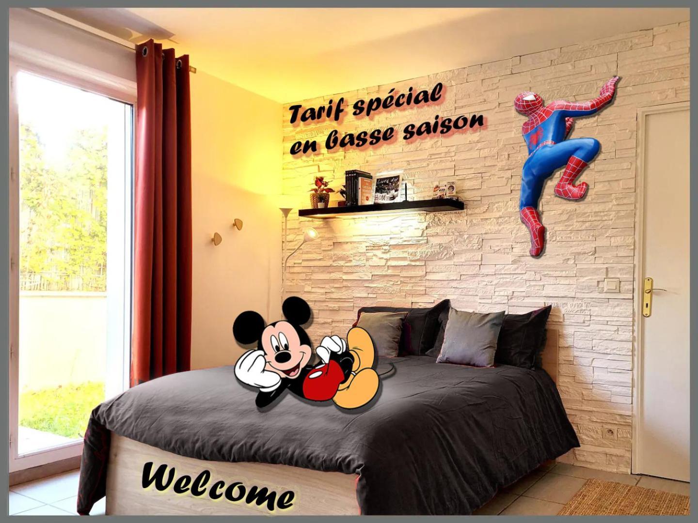 Appartement Avec Salle De Jeux Privee,10Min De Disney Transport En Commun 6 Couchages Chanteloup-en-Brie Luaran gambar